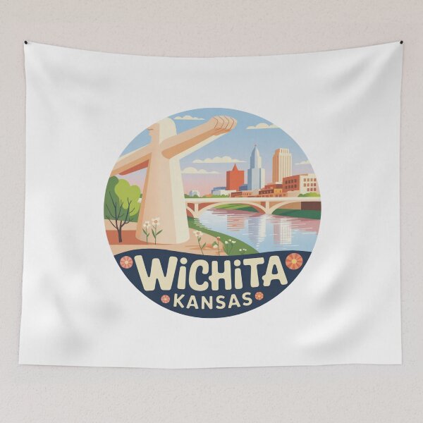Item preview, Wichita, KS | Spring Cityscape designed and sold by CircinusStore.