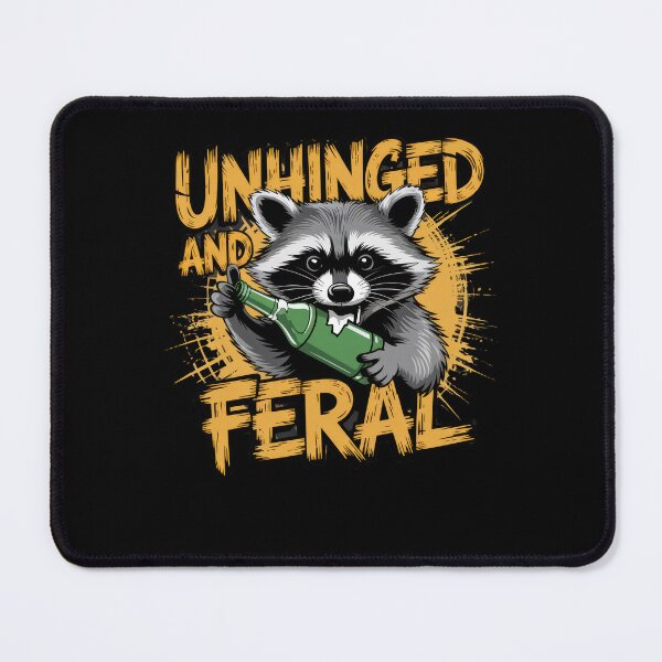 Item preview, Unhinged And Feral Funny Cute Raccoon designed and sold by borutawear.