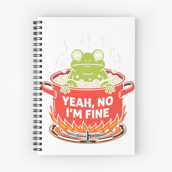 Item preview, Funny Frog Boiling Water Sarcastic Humor designed and sold by TMS-Studio.