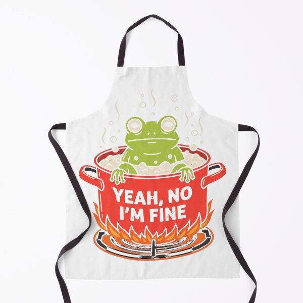 Item preview, Funny Frog Boiling Water Sarcastic Humor designed and sold by TMS-Studio.