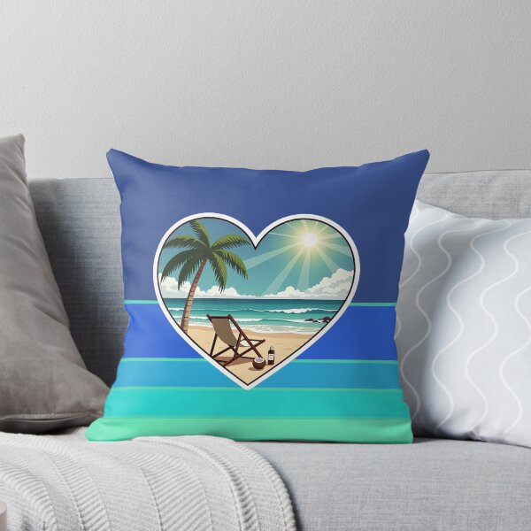 Item preview, Tropical Beach Palm Tree and Retro Sun Stripes Vintage Beach Vibes designed and sold by Beachy.