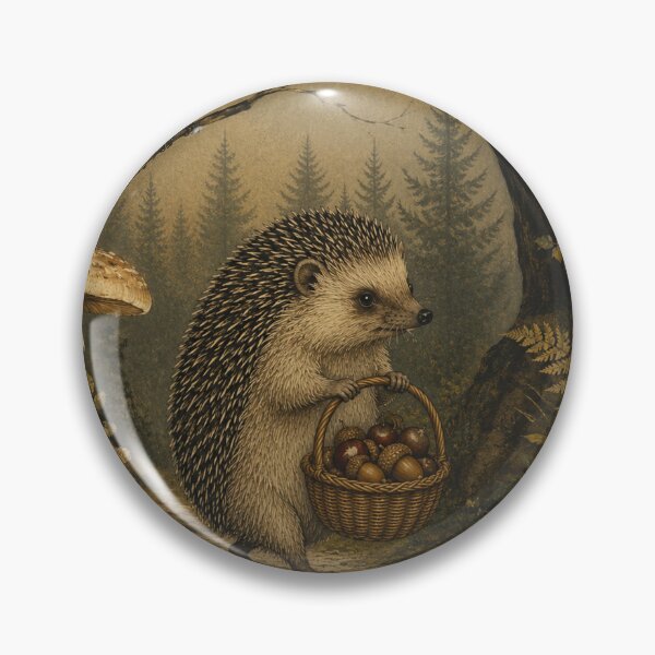 Item preview, Acorn Gatherer - Cottage Woodland Hedgehog designed and sold by bapupa.