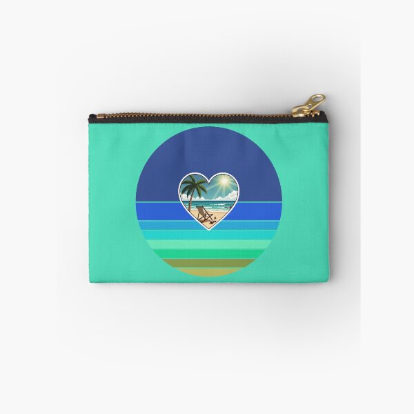 Item preview, Tropical Beach Palm Tree and Retro Sun Stripes Vintage Beach Vibes designed and sold by Beachy.