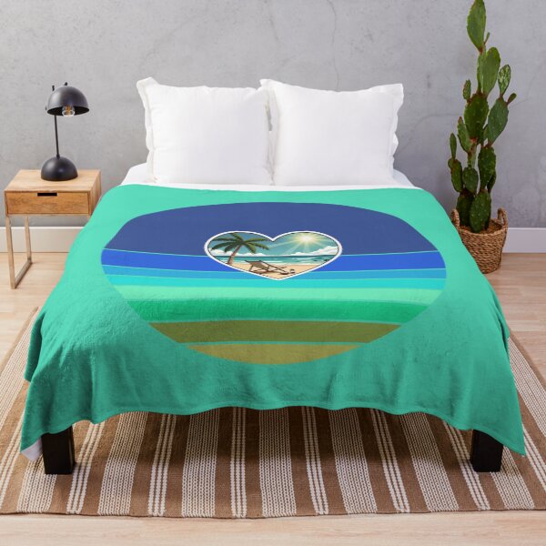 Item preview, Tropical Beach Palm Tree and Retro Sun Stripes Vintage Beach Vibes designed and sold by Beachy.