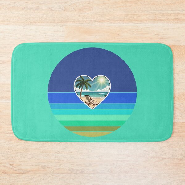 Item preview, Tropical Beach Palm Tree and Retro Sun Stripes Vintage Beach Vibes designed and sold by Beachy.