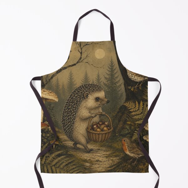 Item preview, Acorn Gatherer - Cottage Woodland Hedgehog designed and sold by bapupa.