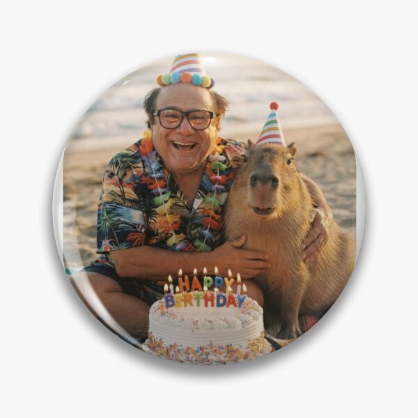Item preview, Danny devito capybara beach capybaras animal pet nature meme memes funny parody christmas birthday  designed and sold by CheeseBlueprint.