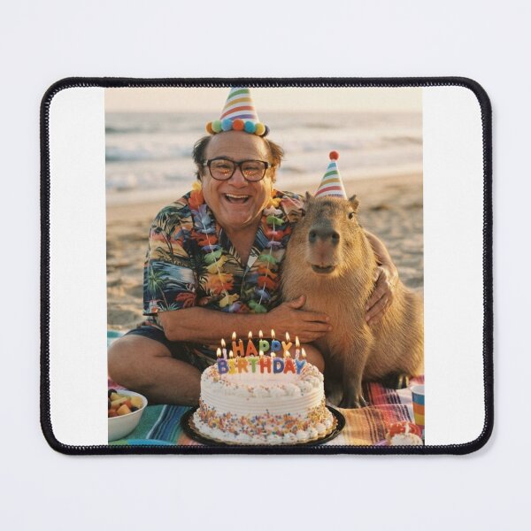 Item preview, Danny devito capybara beach capybaras animal pet nature meme memes funny parody christmas birthday designed and sold by CheeseBlueprint.