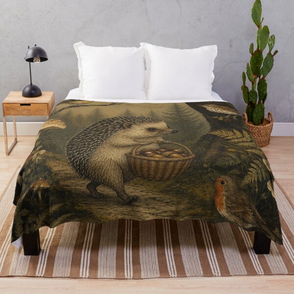 Item preview, Acorn Gatherer - Cottage Woodland Hedgehog designed and sold by bapupa.