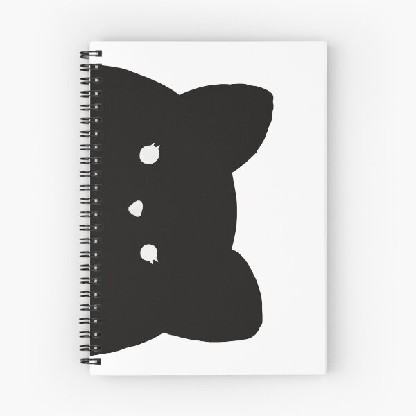 Item preview, Cute black cat peeking out from the side designed and sold by OndewByMaria.