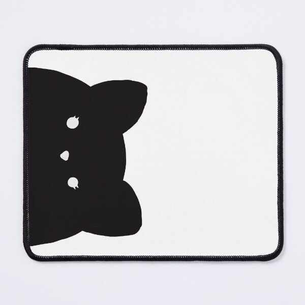 Item preview, Cute black cat peeking out from the side designed and sold by OndewByMaria.