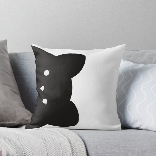 Item preview, Cute black cat peeking out from the side designed and sold by OndewByMaria.