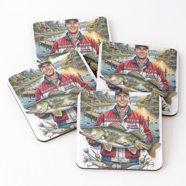 Item preview, Missouri River USA Fishing Sticker designed and sold by Imaginarium of Chaos falcon88 .