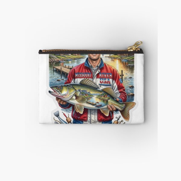 Item preview, Missouri River USA Fishing Sticker designed and sold by Imaginarium of Chaos falcon88 .