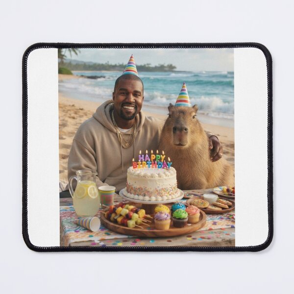 Item preview, Kanye west capybara beach capybaras animal pet nature meme memes funny parody christmas birthday  designed and sold by CheeseBlueprint.