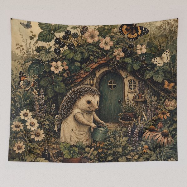 Item preview, Blackberry Cottage - Woodland Hedgehog designed and sold by bapupa.