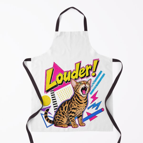 Item preview, Louder! – A flamboyant 90s Memphis Bengal cat designed and sold by Bengoer18.