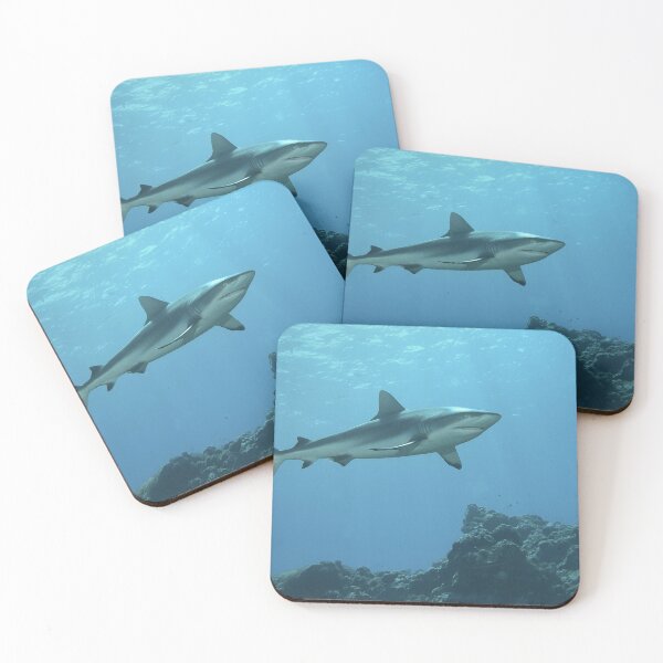 Item preview, Majestic Grey Reef Shark at Vertigo * Sunlit Pacific Photo |  designed and sold by Photo & Design Ute Niemann.