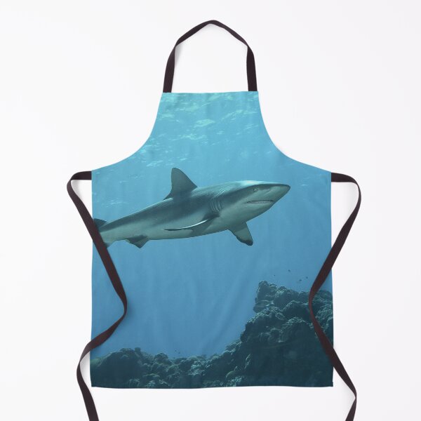Item preview, Majestic Grey Reef Shark at Vertigo * Sunlit Pacific Photo | designed and sold by Photo & Design Ute Niemann.