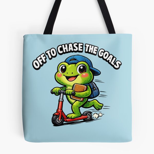 Artikelvorschau, Auf zur Jagd nach den Zielen! Süßer Frosch auf dem Roller entworfen und verkauft von WearTheVibe Store.