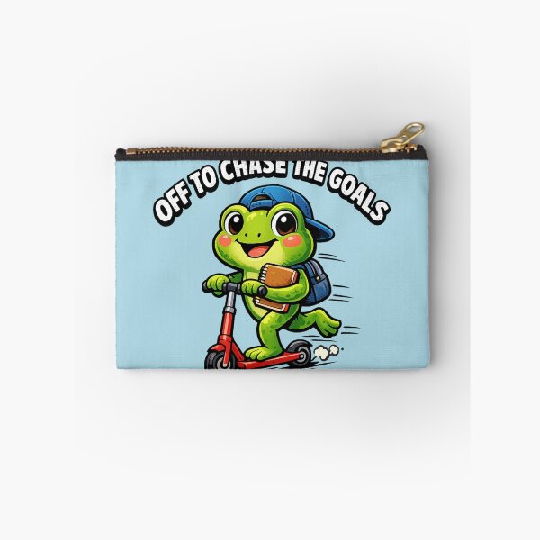 Item preview, Off To Chase The Goals Cute Frog on Scooter designed and sold by WearTheVibe Store.