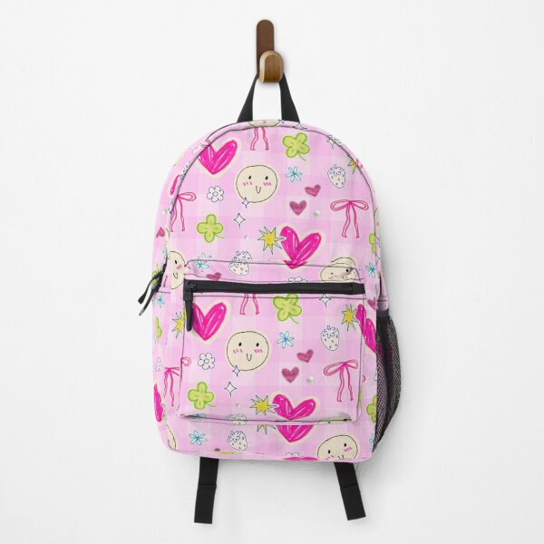 Item preview, Pink Doodle Hearts Y2K Seamless Pattern designed and sold by jianina-alondra.