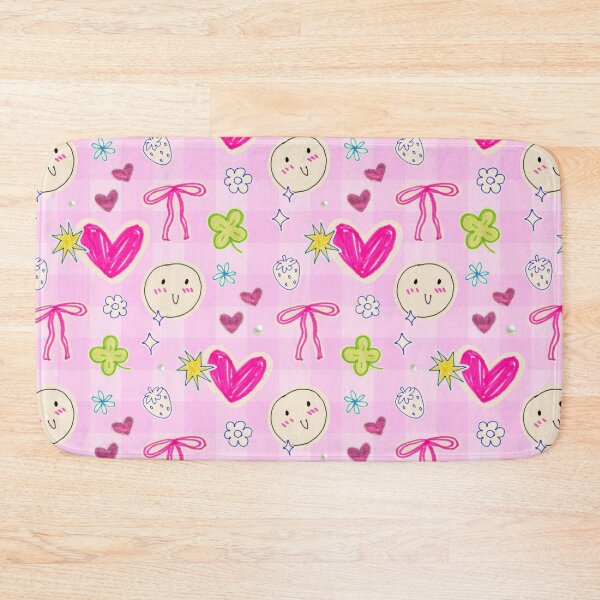 Item preview, Pink Doodle Hearts Y2K Seamless Pattern designed and sold by jianina-alondra.