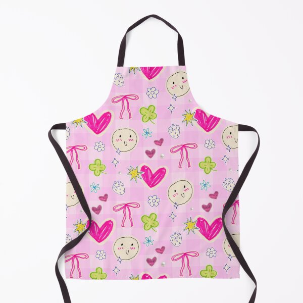 Item preview, Pink Doodle Hearts Y2K Seamless Pattern designed and sold by jianina-alondra.