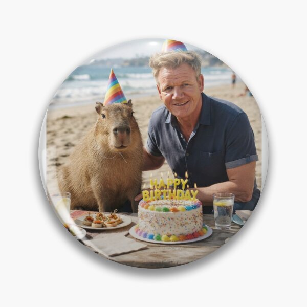 Item preview, Gordon ramsay capybara beach capybaras animal pet nature meme memes funny parody christmas birthday  designed and sold by CheeseBlueprint.