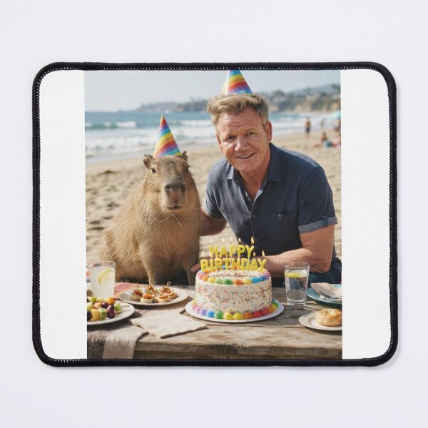 Item preview, Gordon ramsay capybara beach capybaras animal pet nature meme memes funny parody christmas birthday designed and sold by CheeseBlueprint.