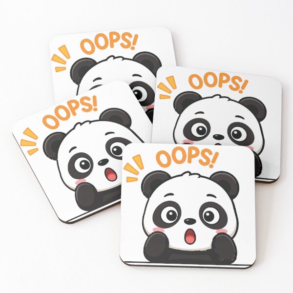 Item preview, Oops! Panda designed and sold by Creative Owlet.