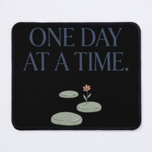 Item preview, One Day at a Time – Minimalist Inspirational Quote designed and sold by Origamoart.