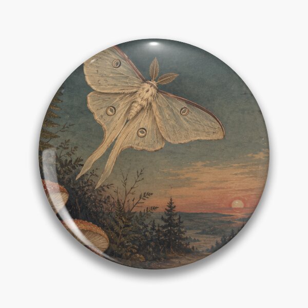 Item preview, Keeper of Twilight - Witchy Cottage Woodland Moth designed and sold by bapupa.