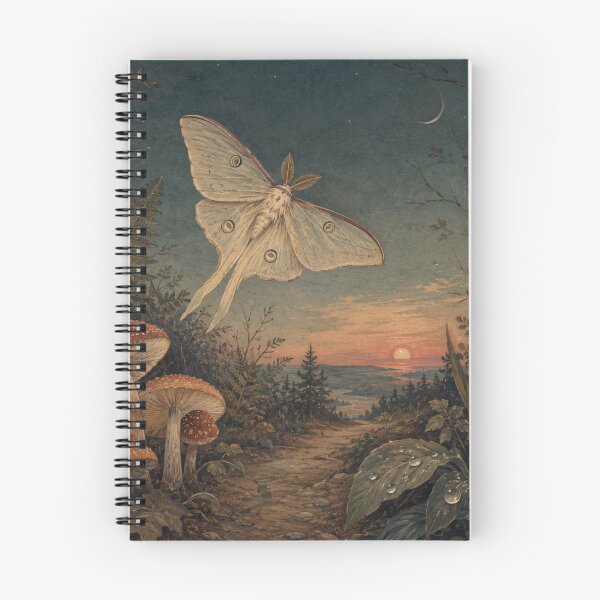 Item preview, Keeper of Twilight - Witchy Cottage Woodland Moth designed and sold by bapupa.