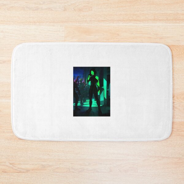 Item preview, Dark Nightclub Neon Green Light Background Laughing Girl. designed and sold by tedinator32.