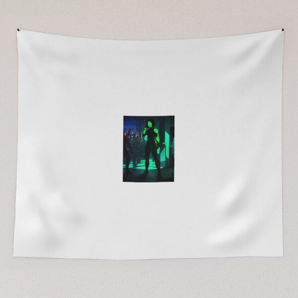 Item preview, Dark Nightclub Neon Green Light Background Laughing Girl. designed and sold by tedinator32.