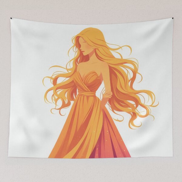 Item preview, Majestic woman in a flowing, color-changing dress designed and sold by Mianku | Für das Leben.