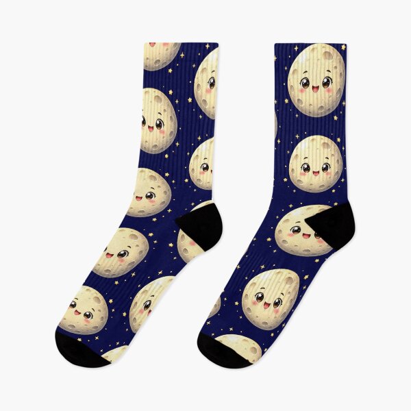Item preview, Smiling Kawaii Moon designed and sold by Lolilas.