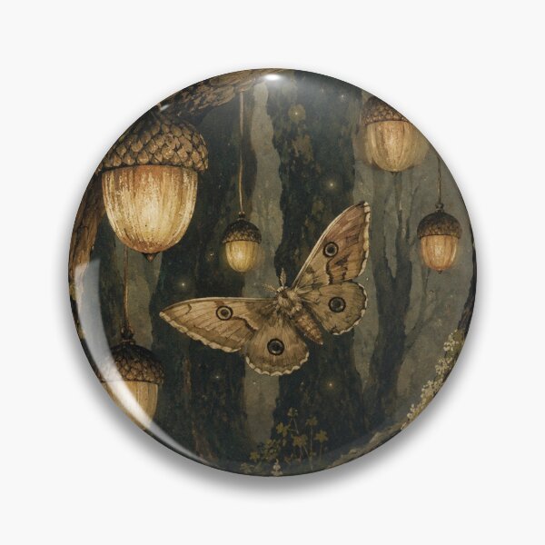 Item preview, Lantern Grove - Witchy Cottage Woodland Moth designed and sold by bapupa.