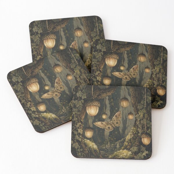 Item preview, Lantern Grove - Witchy Cottage Woodland Moth designed and sold by bapupa.