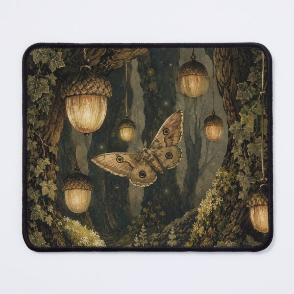 Item preview, Lantern Grove - Witchy Cottage Woodland Moth designed and sold by bapupa.