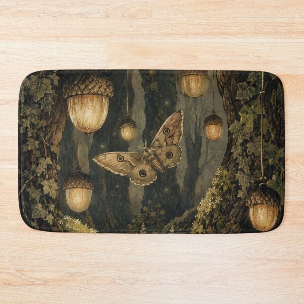 Item preview, Lantern Grove - Witchy Cottage Woodland Moth designed and sold by bapupa.