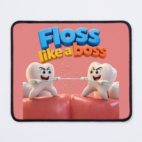 Item preview, Floss Like a Boss – Funny Dentist Tooth Tug of War designed and sold by ManggaeJM.