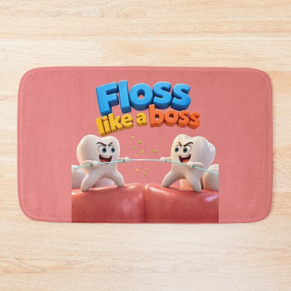 Item preview, Floss Like a Boss – Funny Dentist Tooth Tug of War designed and sold by ManggaeJM.