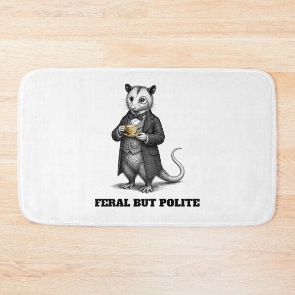 Item preview, CULTURE Feral But Polite — Victorian Gentleman Opossum Tea Time designed and sold by Uglyandcute.