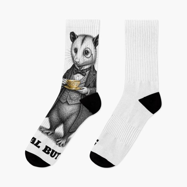Item preview, CULTURE Feral But Polite — Victorian Gentleman Opossum Tea Time designed and sold by Uglyandcute.
