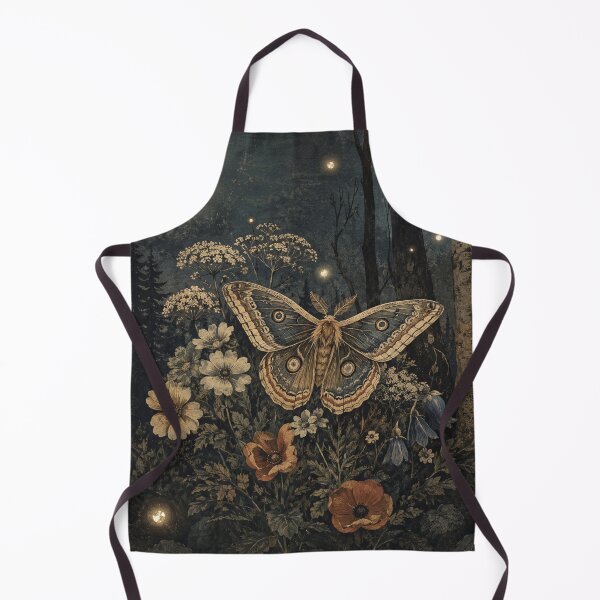 Item preview, Moonwing Visitor - Witchy Cottage Woodland Moth designed and sold by bapupa.