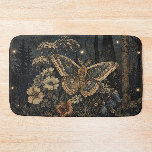 Item preview, Moonwing Visitor - Witchy Cottage Woodland Moth designed and sold by bapupa.