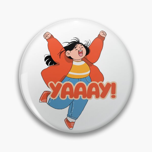 Item preview, YAAAY! Happy Celebration Retro Cartoon Girl designed and sold by KalaAkari_99.