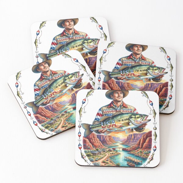 Item preview, Colorado River USA Fishing Sticker designed and sold by Imaginarium of Chaos falcon88 .